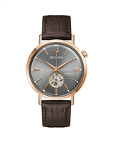 Montre Bulova Aerojet Automatic in Acier plaqué or rose 97A171 - 97A171